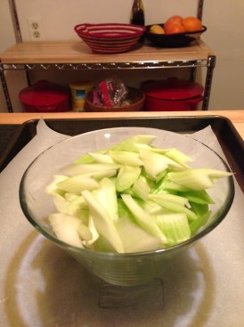 celery bias cut